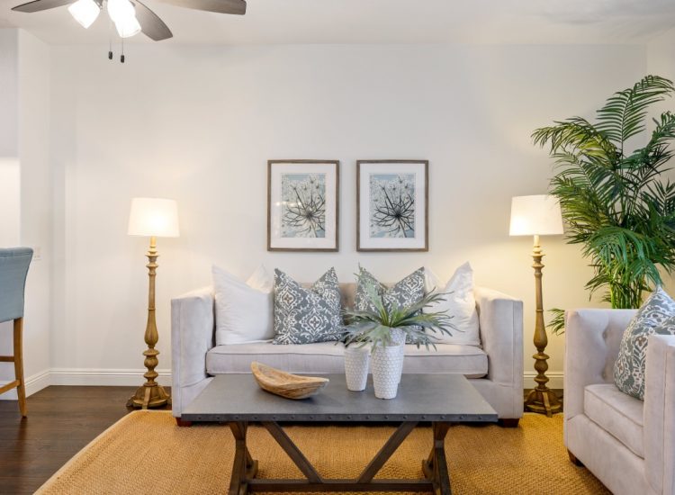 Wohnzimmer von einer Wohnung in Kurzzeitvermietung